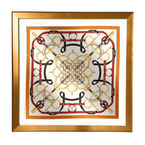 Eperon d'Or Forever Vintage Framed Silk Scarf 42"