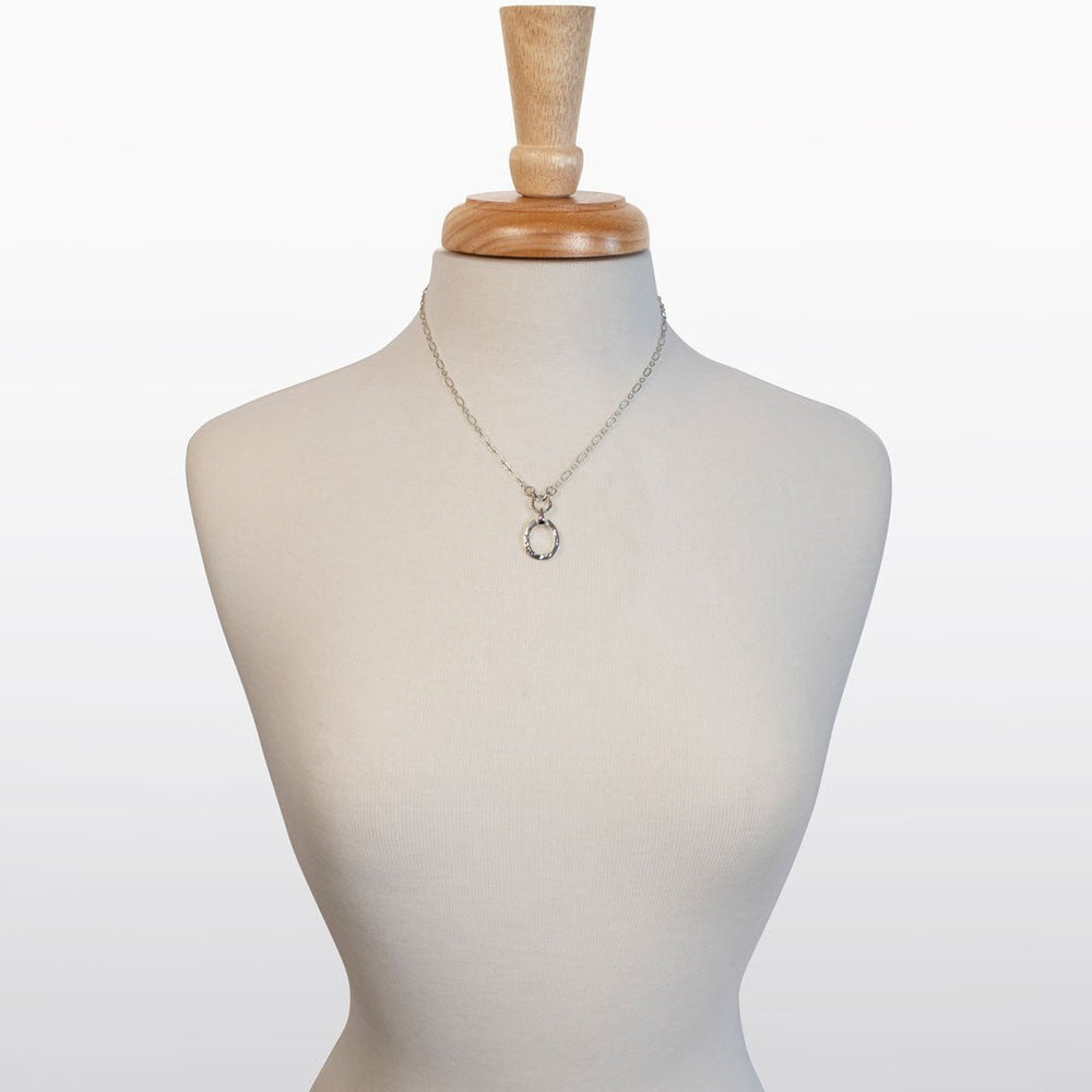 Equinox- Equestrian Horseshoe Necklace in Silver