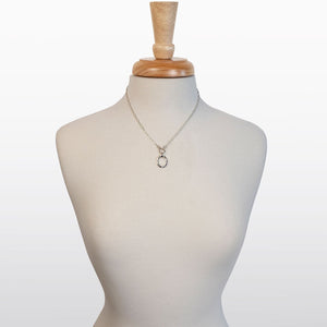 Equinox- Equestrian Horseshoe Necklace in Silver