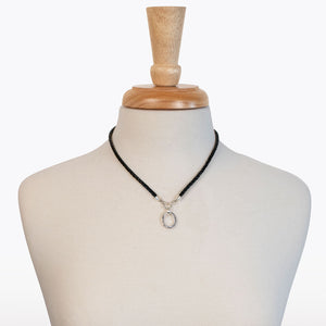 Equinox - Leather & Silver Equestrian Horseshoe Necklace