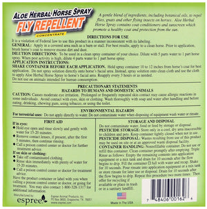 Espree Aloe Herbal Fly Spray for Horses