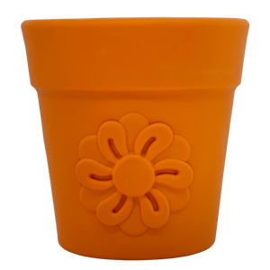 Large Flower Pot eCup Dog Treat Dispenser | Durable USA-Made Enrichment Toy | SodaPup