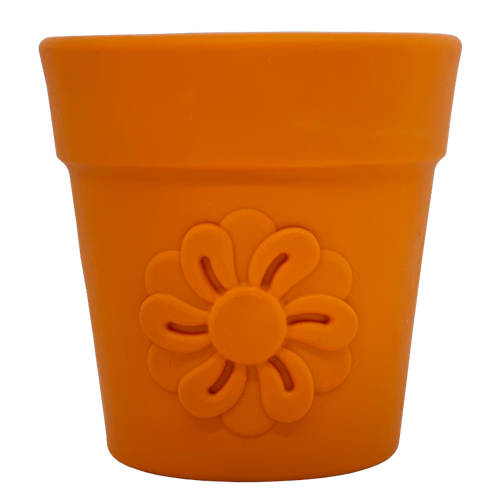 Large Flower Pot eCup Dog Treat Dispenser | Durable USA-Made Enrichment Toy | SodaPup