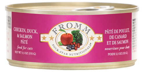 Fromm 4 Star Chicken, Duck and Salmon Cat Pate (5.5oz)