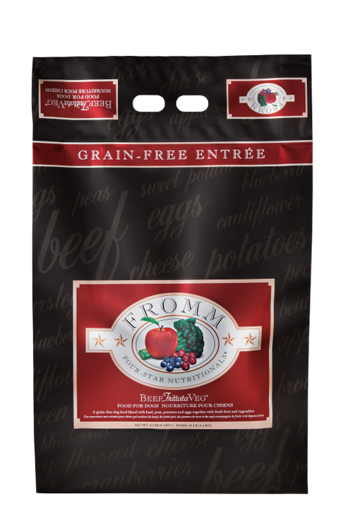 Fromm 4 Star All Life Stages Grain Free Beef Frittata Veg Dry Dog Food