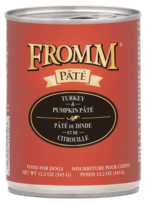 Fromm All Life Stages Grain-Free Turkey & Pumpkin Pate Wet Dog Can (12.2oz)