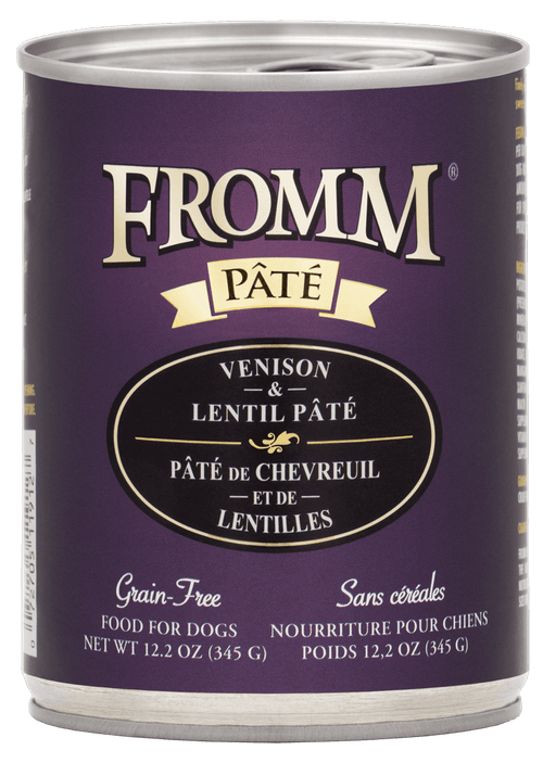 Fromm All Life Stages Grain-Free Venison & Lentil Pate Wet Dog Can (12.2oz)