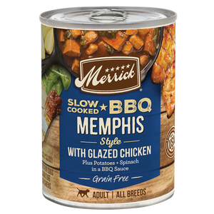 Merrick Slow Cooked Grain Free Adult BBQ Memphis Chicken Wet Dog Food (12.7oz)