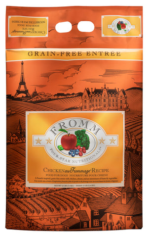 Fromm 4 Star All Life Stages Grain Free Chicken Au Frommage Dry Dog Food