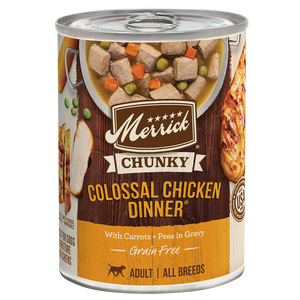 Merrick Chunky Grain Free Colossal Chicken Wet Dog Food (12.7oz)