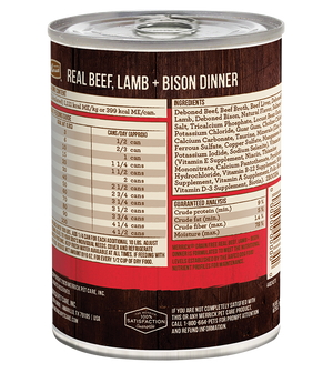 Merrick Grain Free Real Beef, Lamb and Bison Wet Dog Food (12.7oz)