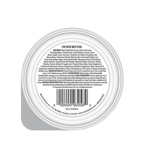 Merrick Lil' Plates Grain Free Itsy Bitsy Beef Stew Wet Dog Food (3.5oz)