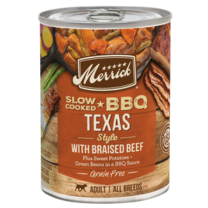 Merrick Slow Cooked Grain Free Adult Texas Beef Wet Dog Food (12.7oz)