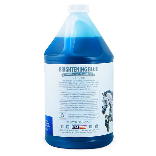 Equine BRIGHTENING BLUE Whitening Horse Shampoo