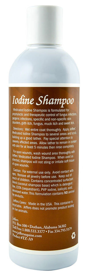 Equine Medicated Iodine Antibacterial and Antifungal Horse Shampoo