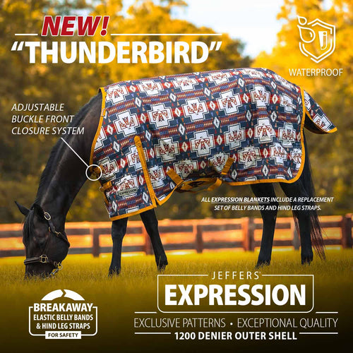 1200 Denier Standard Neck Turnout Horse Blanket, 240 Gram
