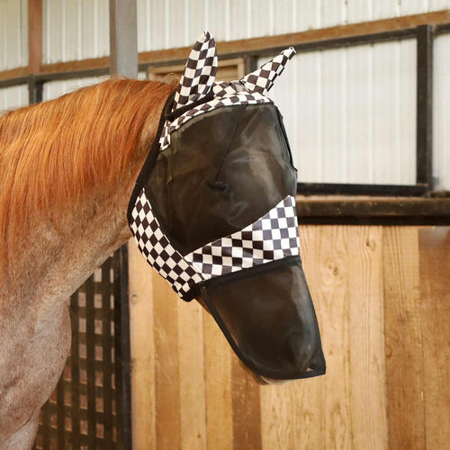 Expression Deluxe Mesh Horse Fly Mask with Ears and Nose