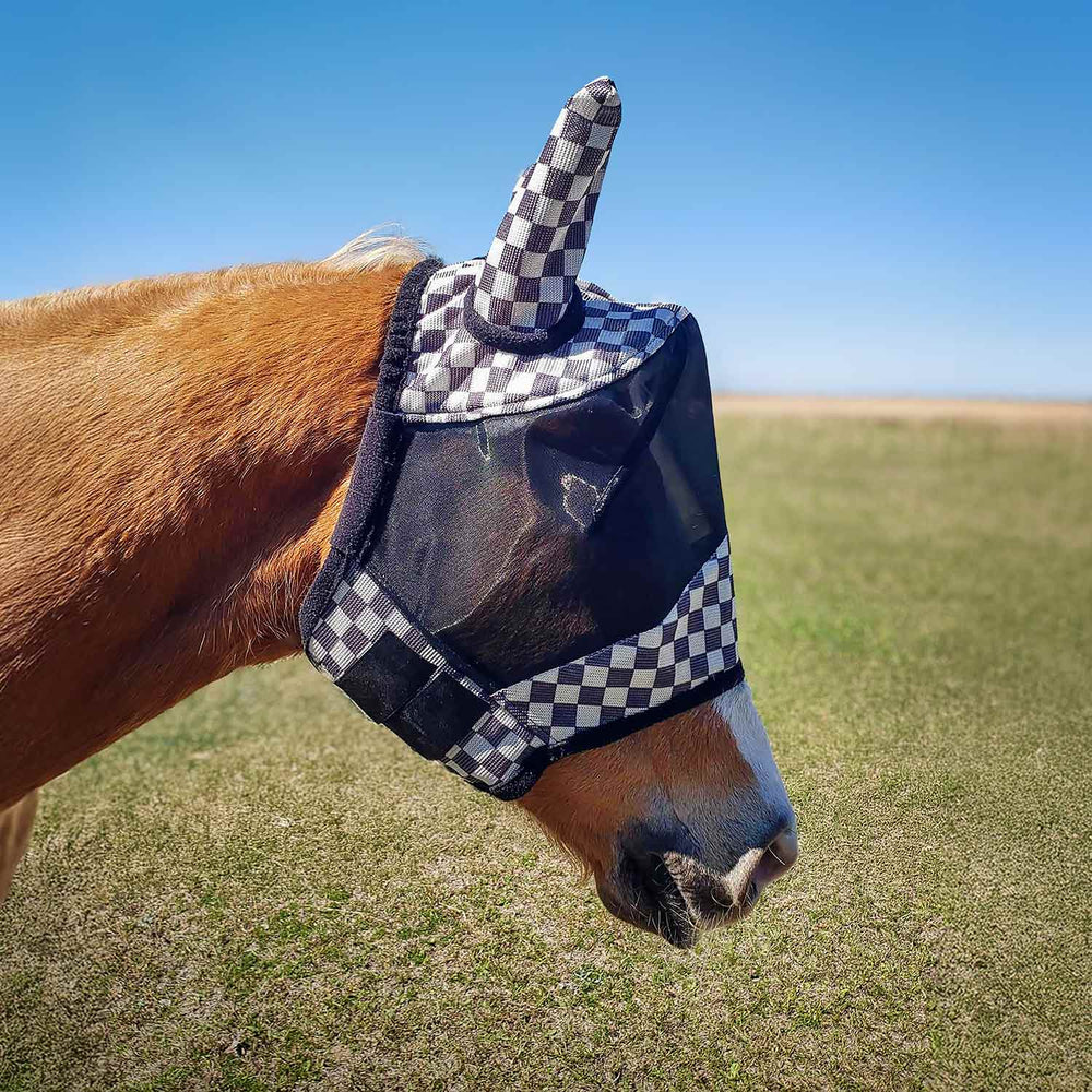 Expression Deluxe Mesh Horse Fly Mask with Ears