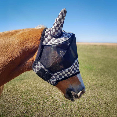Expression Deluxe Mesh Horse Fly Mask with Ears