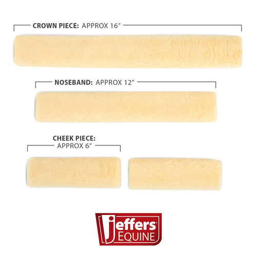 Horse Fleece Halter Tube, 4 Piece Comfort Set