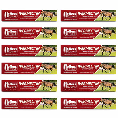 Jeffers Ivermectin Horse Dewormer Gel, Apple Flavored