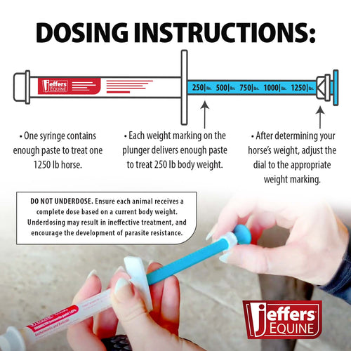 Ivermectin Horse Dewormer Gel, Apple Flavored