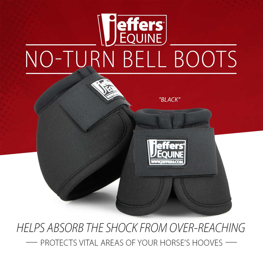 No-Turn Bell Boots for Horses, Solid Colors, 2 ct