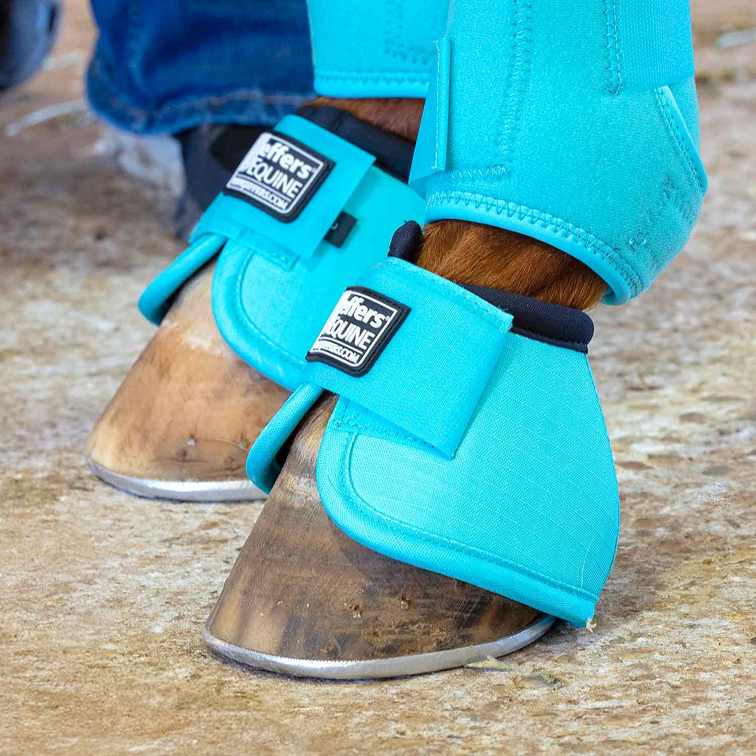 No-Turn Bell Boots for Horses, Solid Colors, 2 ct