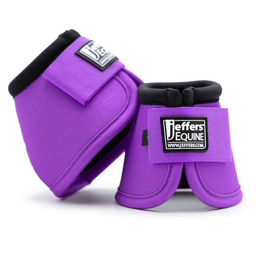 Jeffers No-Turn Bell Boots for Horses, Solid Colors, 2 ct