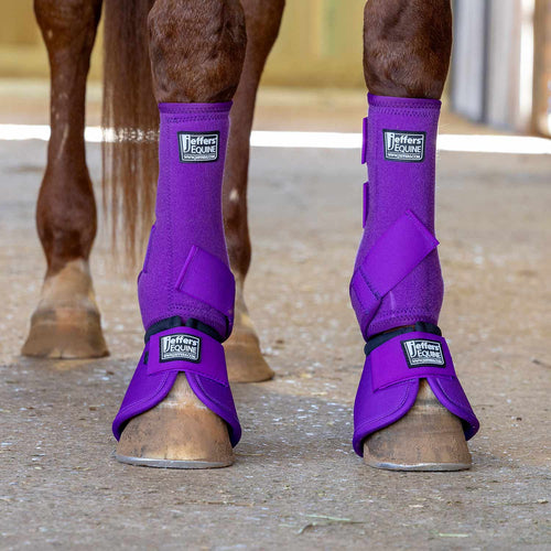 No-Turn Bell Boots for Horses, Solid Colors, 2 ct