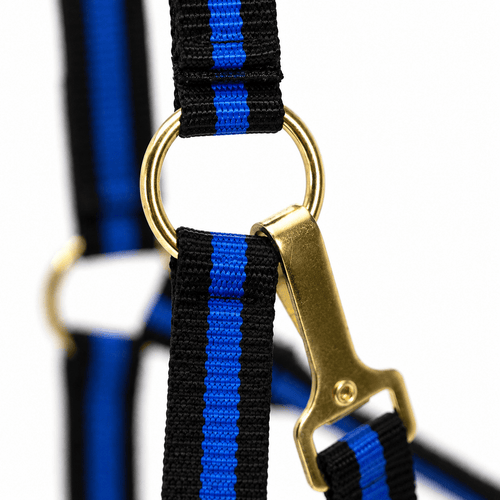 Padded Nylon Horse Halter with Throat Snap