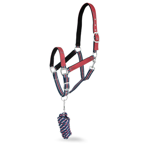 Matching Horse Halter & Lead Rope 2 Piece Set, Full Size