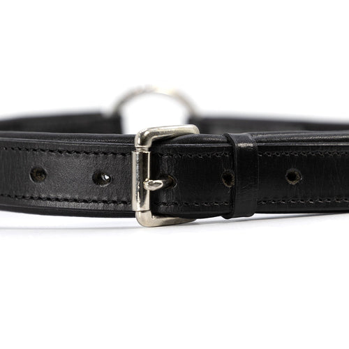 Jeffers Premium Padded Black Leather Dog Collars