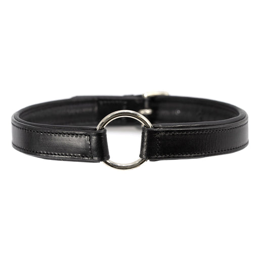 Jeffers Premium Padded Black Leather Dog Collars