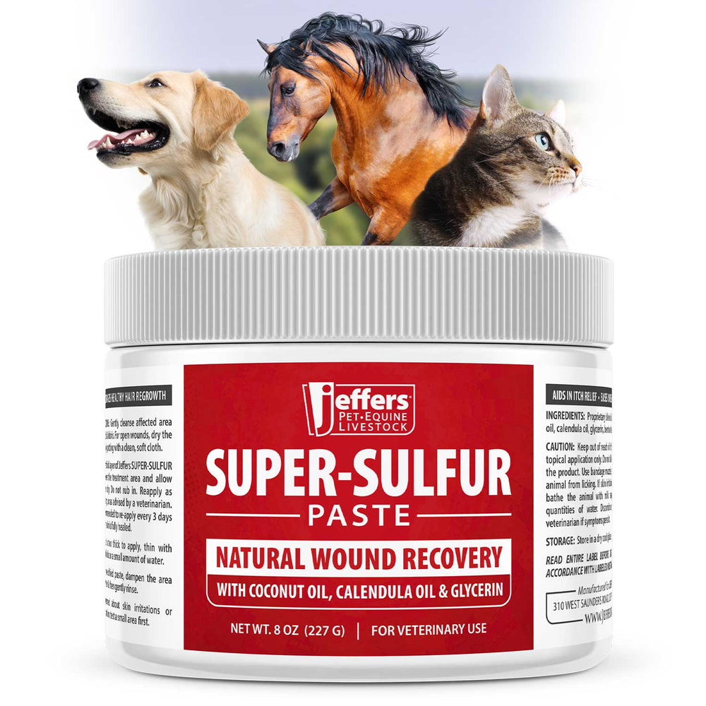 Super-Sulfur Skin & Wound Healing Paste for Pets, Horses, & Livestock