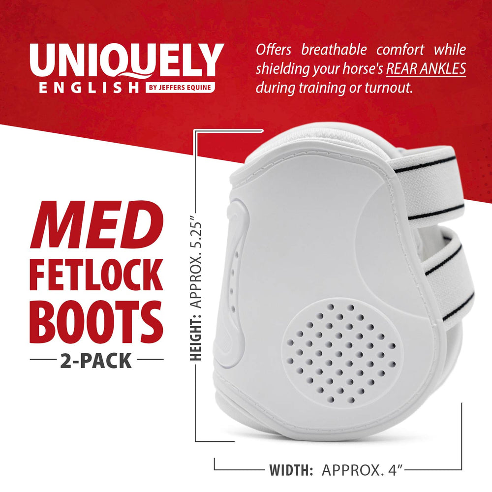 Uniquely English Fetlock Boots for Horses, 2-Pack
