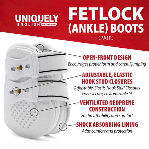 Uniquely English Fetlock Boots for Horses, 2-Pack