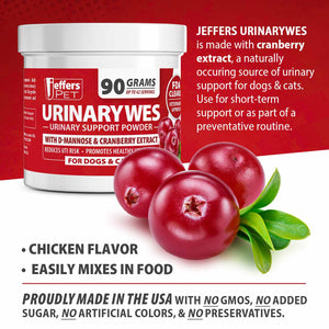 Jeffers UrinaryWes Urinary Support Supplement Powder for Dogs & Cats