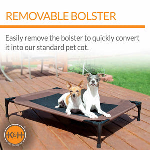 K&H Pet Products Original Bolster Pet Cot Elevated Pet Bed