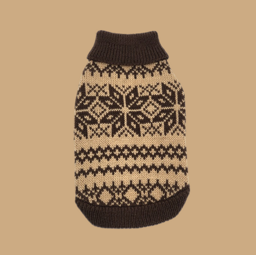 The Latte | Beige Turtleneck Dog Sweater