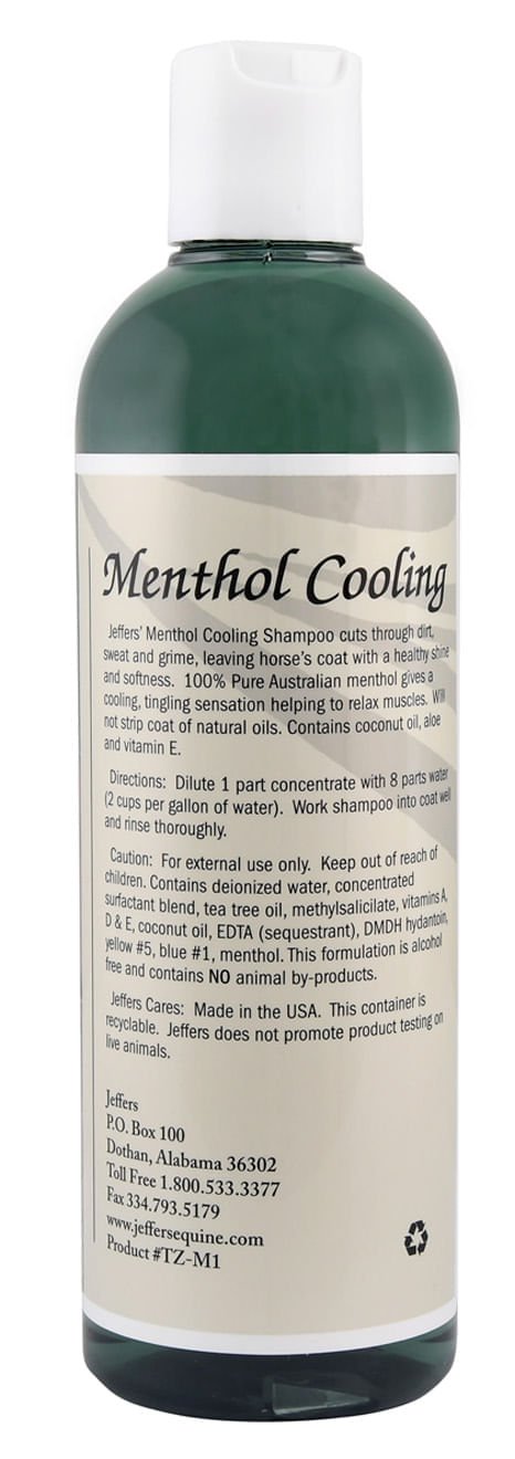 Equine Menthol Cooling Shampoo for Horses