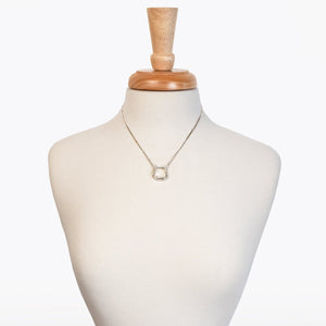Mesa - Western Horse Stirrup Necklace in Silver