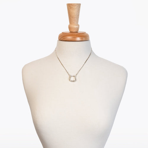 Mesa - Western Horse Stirrup Necklace in Silver