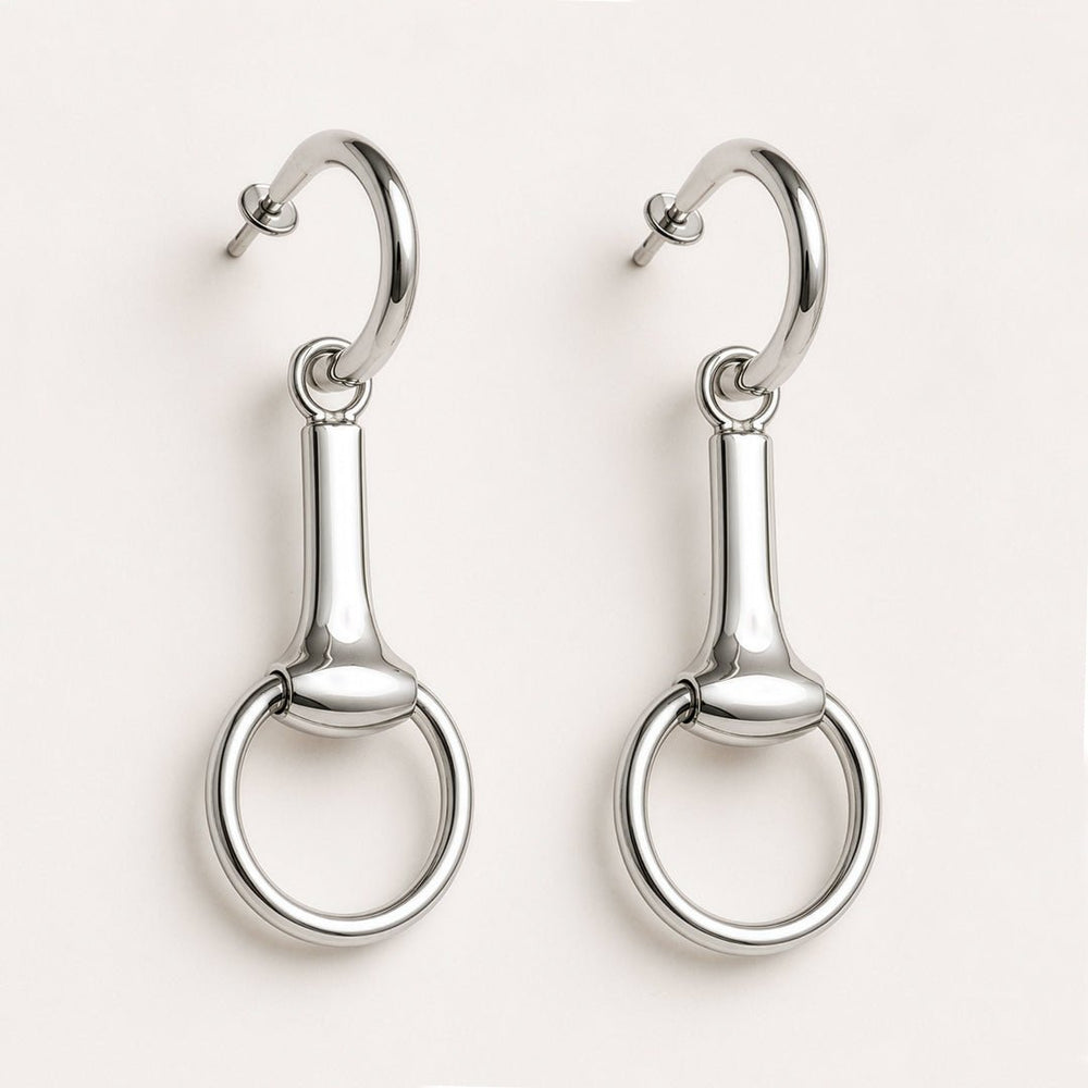 Odeza - Equestrian Horse Bit Earring in Sterling Silver