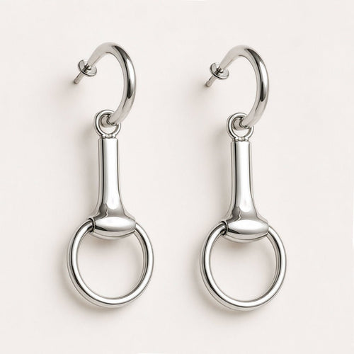 Odeza - Equestrian Horse Bit Earring in Sterling Silver