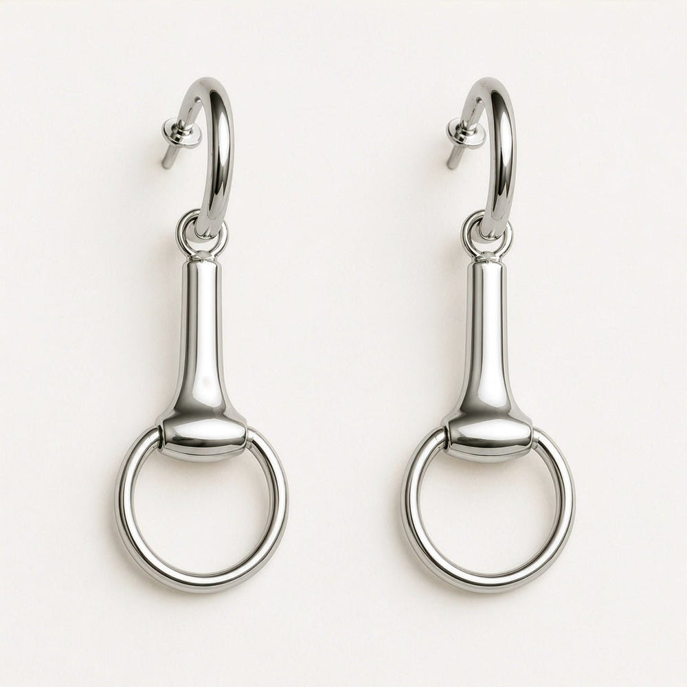 Odeza - Equestrian Horse Bit Earring in Sterling Silver
