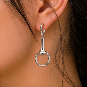 Odeza - Equestrian Horse Bit Earring in Sterling Silver