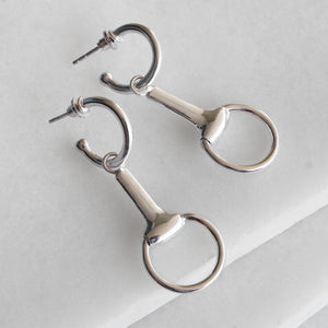 Odeza - Equestrian Horse Bit Earring in Sterling Silver