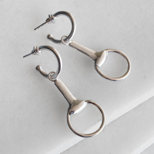 Odeza - Equestrian Horse Bit Earring in Sterling Silver