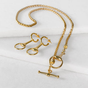 Odeza - Wrap Around Horse Bit Bracelet in Gold